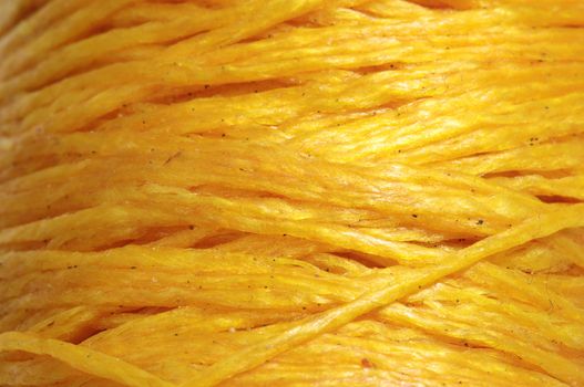 Texture of Roll of Twine isolated on a White Background