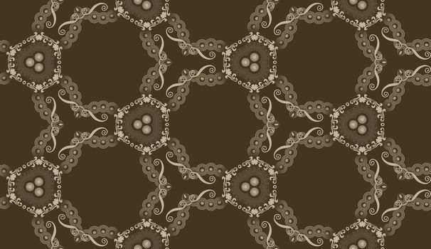 Seamless brown patterned background