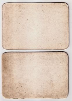 Vintage Old Retro Aged Paper Card Isolated On White Background. Vintage Paper Badges Xxl