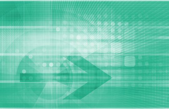 Digital Economy Abstract Business Concept as Art 