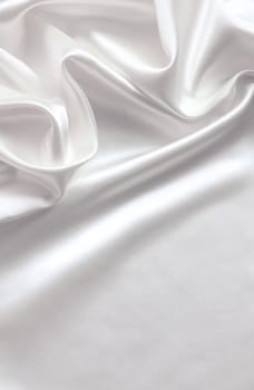 Smooth elegant white silk can use as wedding background 