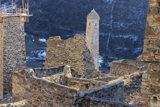 Towers of Ingushetia. Ancient architecture and ruins