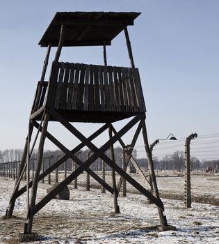 Auschwitz concentration camp, where up to three million people were murdered by the Nazis (2.5 million gassed, and 500,000 from disease and starvation).