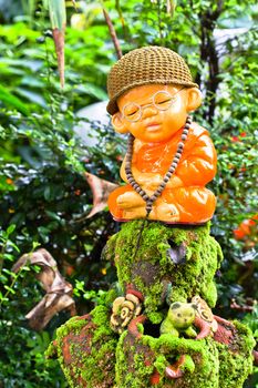 Terra cotta in characteristic of Thai traditional doll