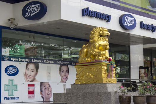 BANGKOK, THAILAND- OCT 5TH: A Boots branch on Sukhumvit Road, Bangkok on October 5th 2012. Boots first opened in Thailand in 1997 and now has 225 stores.