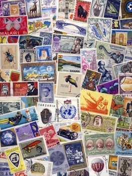 Collection of Postage Stamps of the World - Philately