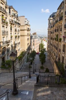 Montmartre in Paris city