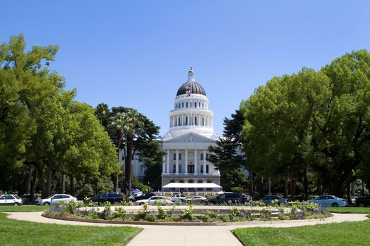 California State Capitol building located in Sacramento, CA.