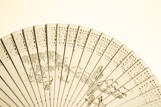 wooden fan