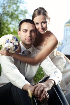 wedding shot of bride