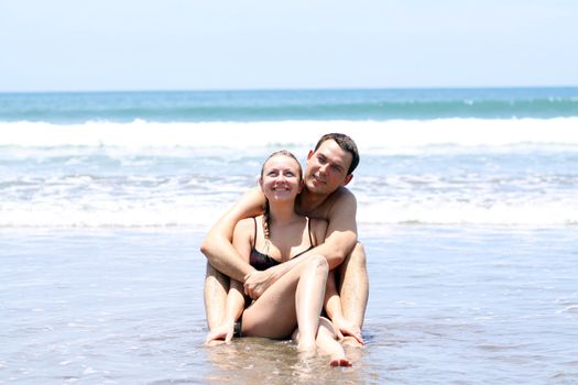 Portrait of a happy young couple