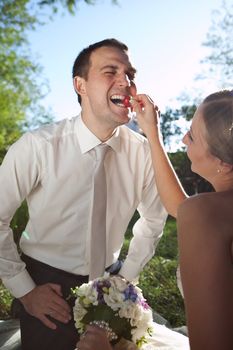 wedding shot of bride