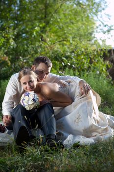 wedding shot of bride