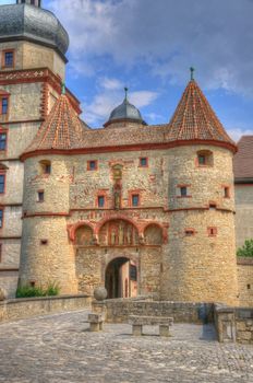 Scherenbergtor in Marienberg Fortress (Castle), Wurzburg, Bayern, Germany