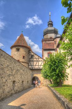 Scherenbergtor in Marienberg Fortress (Castle), Wurzburg, Bayern, Germany