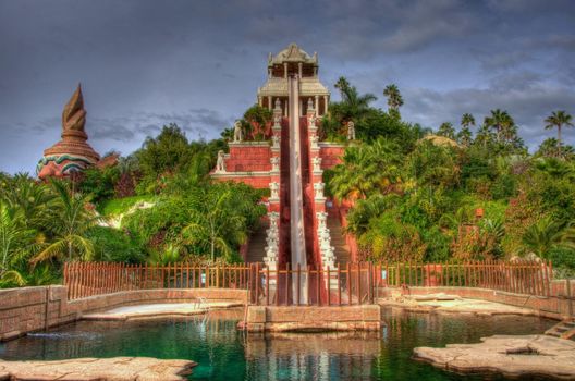 Water slide, Tenerife, Canarian Islands