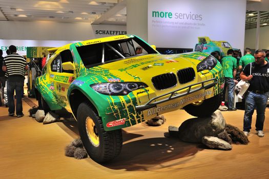 FRANKFURT - SEPT 14: Jimco BMW X6 TT presented as world premiere at the 65th IAA (Internationale Automobil Ausstellung) on September 14, 2013 in Frankfurt, Germany