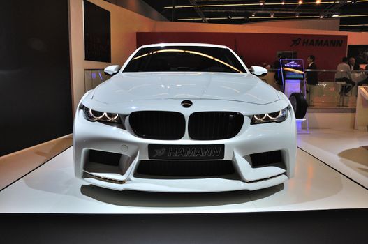 FRANKFURT - SEPT 14: Hamann BMW M5 Mi5Sion presented as world premiere at the 65th IAA (Internationale Automobil Ausstellung) on September 14, 2013 in Frankfurt, Germany