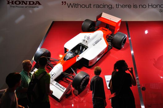 FRANKFURT - SEPT 14: Honda Formula presented as world premiere at the 65th IAA (Internationale Automobil Ausstellung) on September 14, 2013 in Frankfurt, Germany