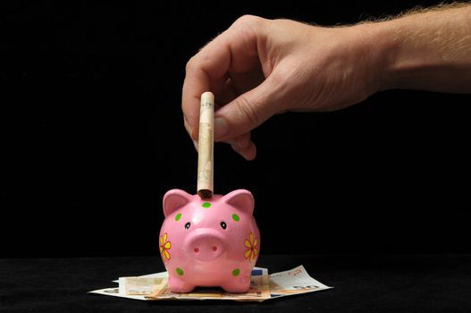 Save Money with One Pink Pig Piggy Bank