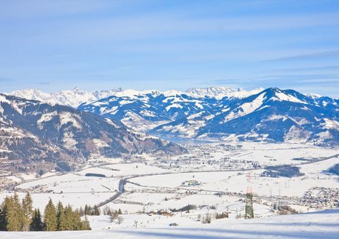 Ski resort Kaprun - Maiskogel. Austria