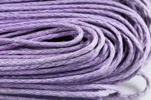 Texture of Roll of Twine isolated on a White Background