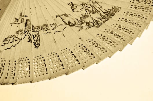 wooden fan