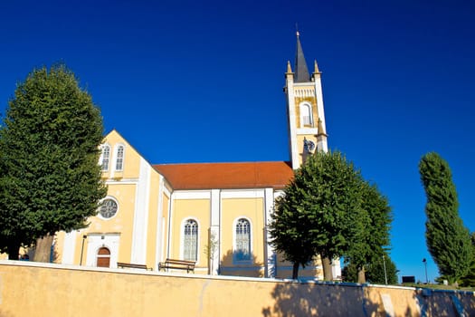 Catholic church in Molve, region of Podravina, Croatia