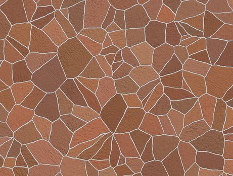 Seamless texture of stonewall in brown color