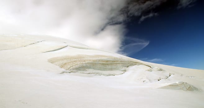 Alpine glacier in Gran Paradiso National Park, Italy Alps