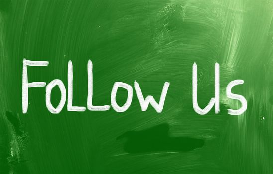 Follow Us Concept