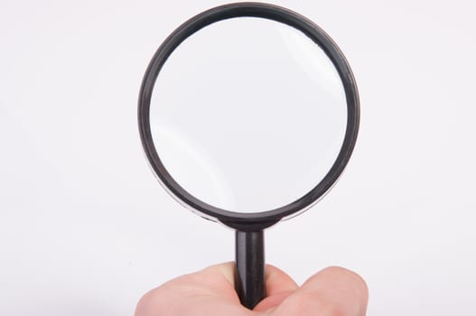 An image of magnify glass isolated