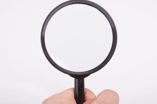 An image of magnify glass isolated