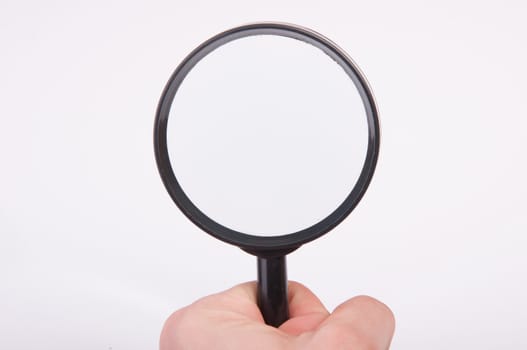 An image of magnify glass isolated