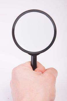 An image of magnify glass isolated