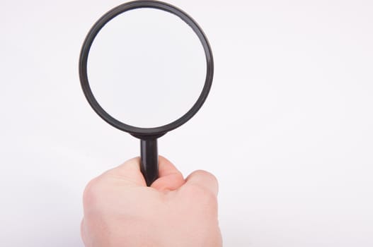An image of magnify glass isolated