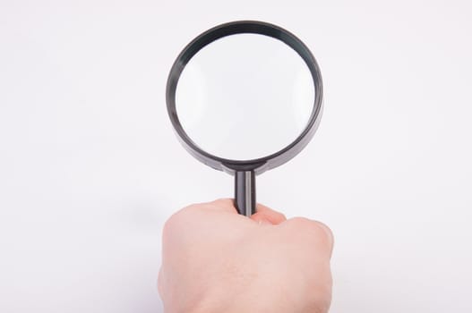 An image of magnify glass isolated