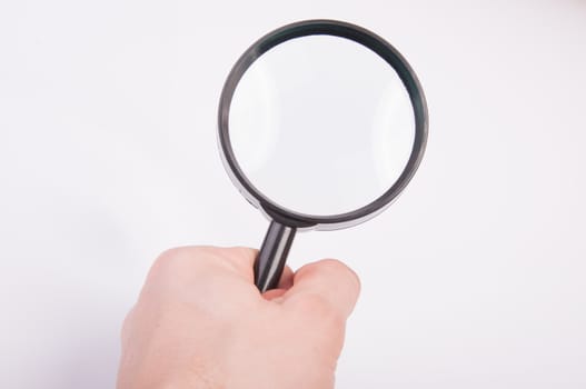An image of magnify glass isolated