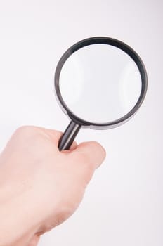 An image of magnify glass isolated