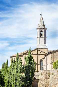 Church of Pienza in Tuscany, Italia, Europe