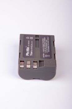 An image of li on battery isolted on white