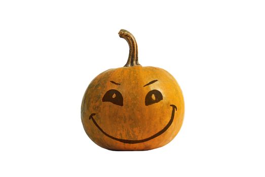 Halloween Pumpkin, orange colour, smile and happy