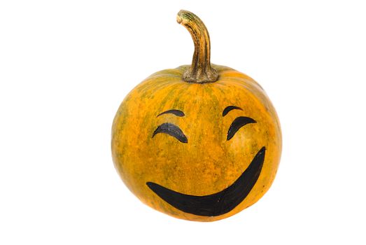 Halloween Pumpkin, orange colour, smile and happy