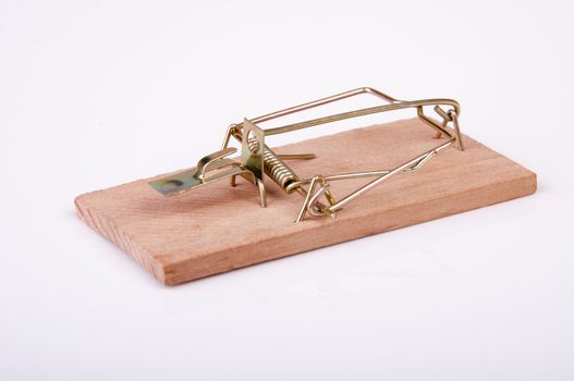 An image of mouse trap isolated on white