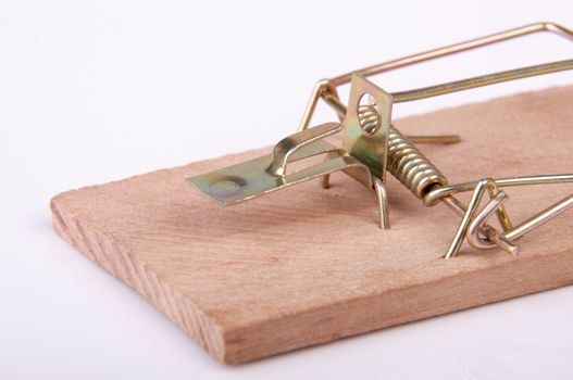 An image of mouse trap isolated on white