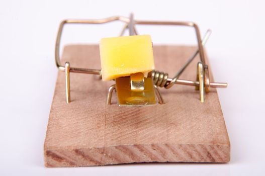 An image of mouse trap isolated on white