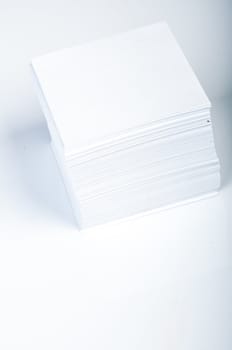 An image of white stick note isolated 