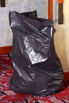 Black Garbage bag for waste