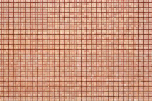 Orange color mosaic wall pattern