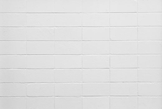 White color painted brick wall